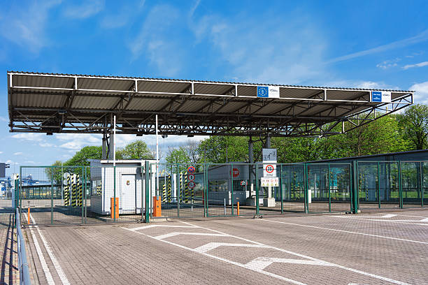 istock Customs Zone at the Ferry terminal in Ventspils 621393326