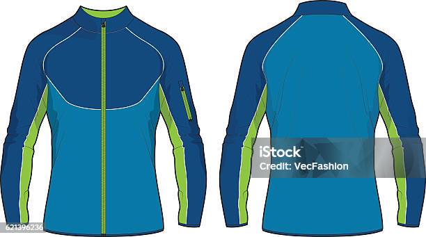 Training Jacket Example Men Sport Training Jacket Template Stock Illustration - Download Image ...