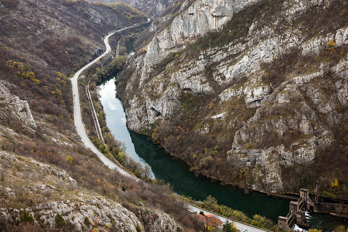 The Sićevo Gorge, a river gorge in Nišava District, Serbia, is the most prominent geological feature formed by the Nišava River.