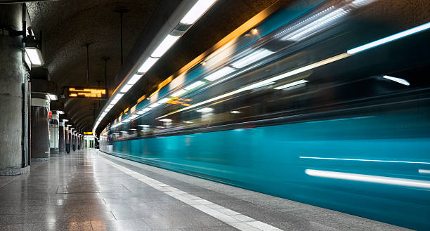 istock Subway station - departing train 621464866
