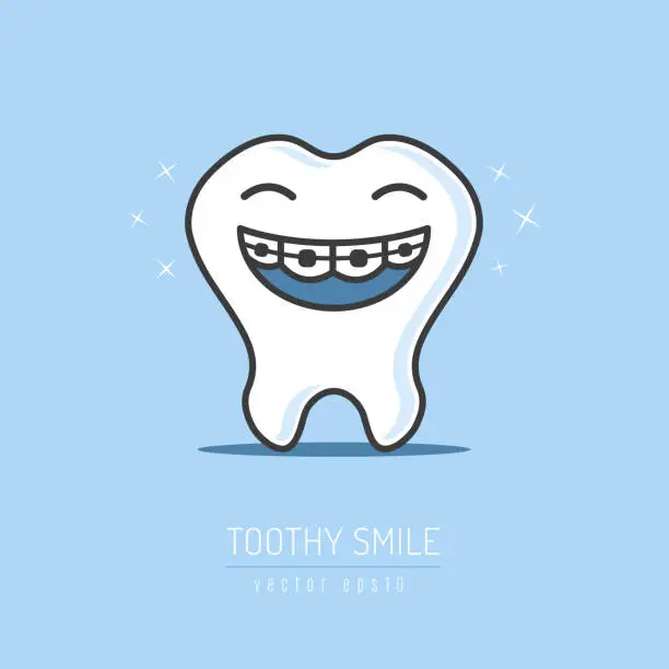 Vector illustration of Toothy Smile