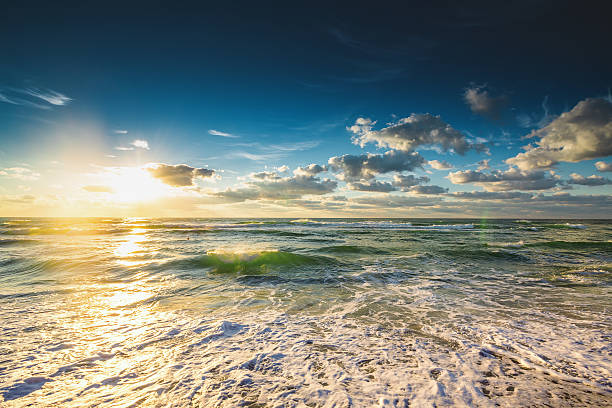 istock Beautiful sunrise over the sea 621468148