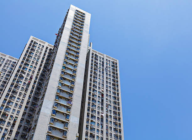 istock Apartment buildings in Hong Kong 621468442
