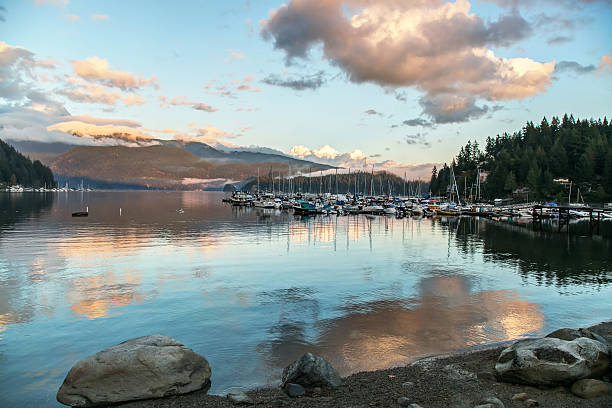 istock Deep Cove in autumn at sunset time, North Vancouver,  Canada 621470736