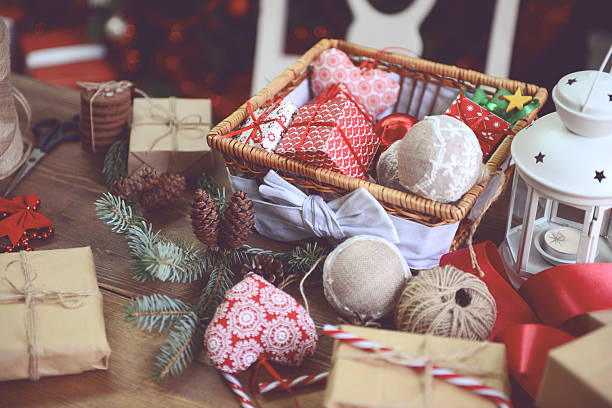 istock Homemade Christmas Decoration and Christmas Present 621471738