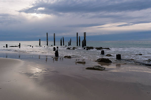 istock Jetty Ruins - Port Willunga, South Australia at Sunset 621472566