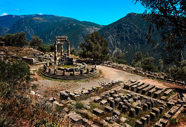 istock Temple of Athena Pronea in Delphi-Greece 621473172