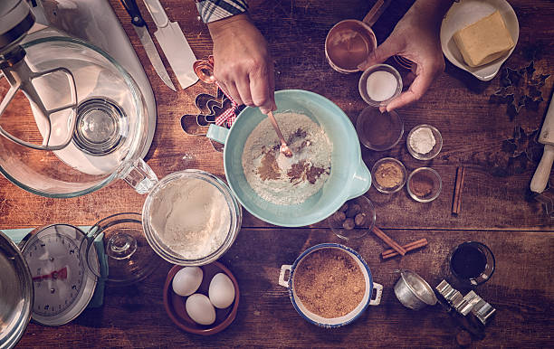 istock Preparing Gingerbread Dough in Domestic Kitchen 621474046