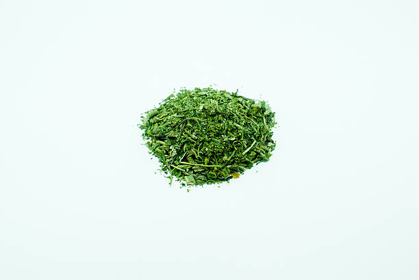 Seasoning (herbs) on the white background. Isolated