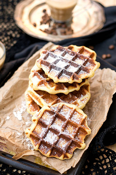 istock Liege waffles with pearl sugar 621475436