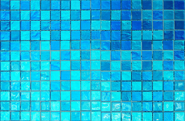 istock wall and floor mosaic tiles in azure blue 621485040