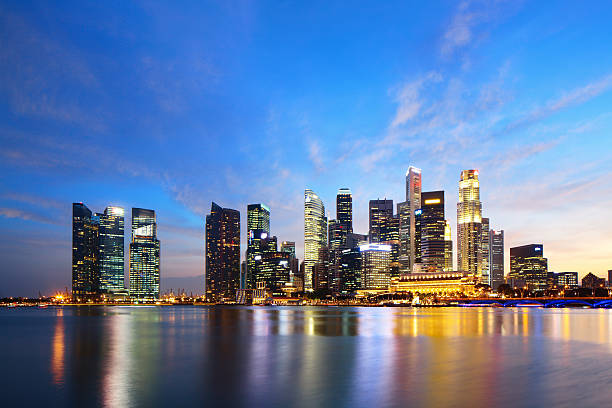istock Singapore city skyline at night 621488094