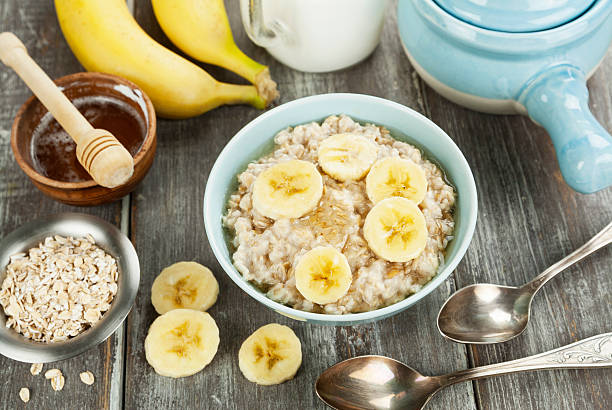 istock Porridge with bananas and honey 621492114