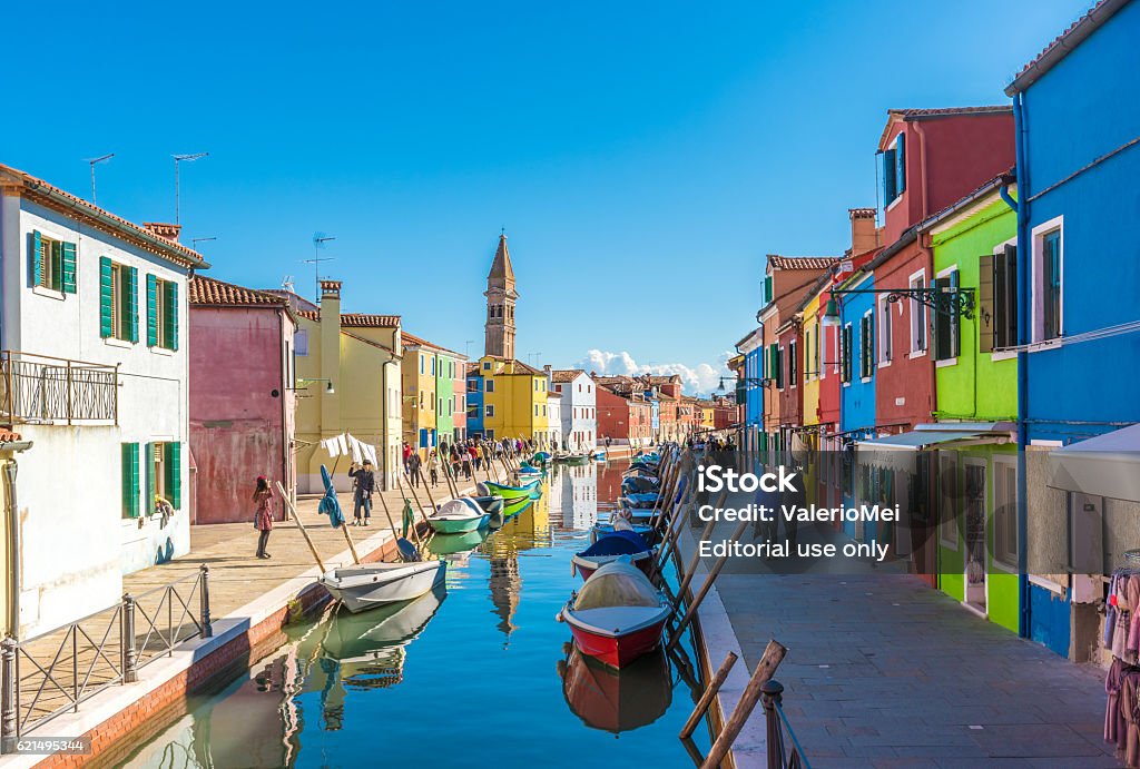 Burano, l’île colorée de Venise (Italie) - Photo de Architecture libre de droits