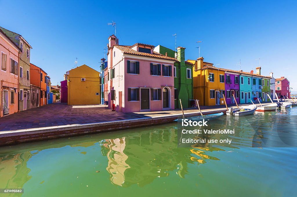 Burano, l’île colorée de Venise (Italie) - Photo de Architecture libre de droits