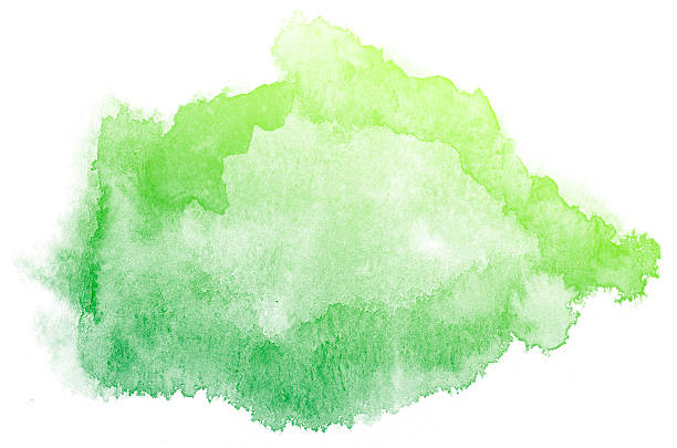istock Abstract green watercolor background. 621495676