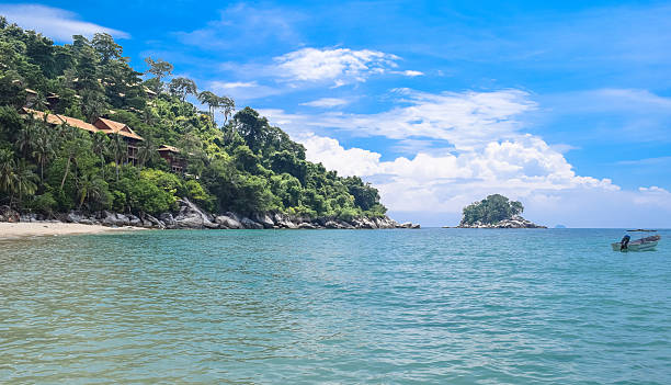 istock Tioman island beautiful ocean shore under the blue sky 621496012