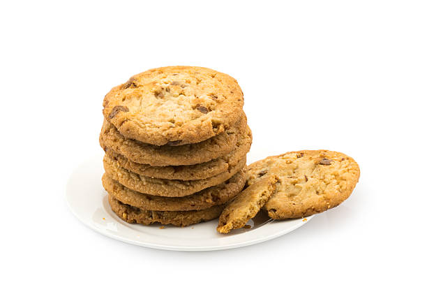 istock Milk chocolate almond cookies 621497908