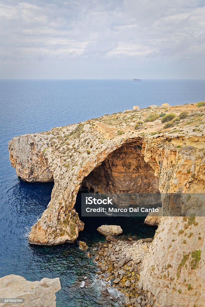 Blaue Grotte, Il-Qrendi, Malta - Lizenzfrei Australische Rugby-Meisterschaft Stock-Foto