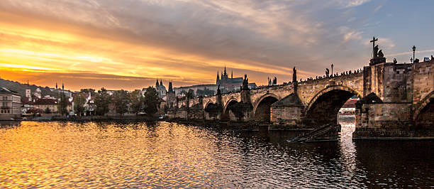 istock Charles Bridge and Prague Castle from Lavka 621501558