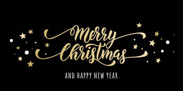 istock Merry Christmas gold greeting card, poster glitter 621503926