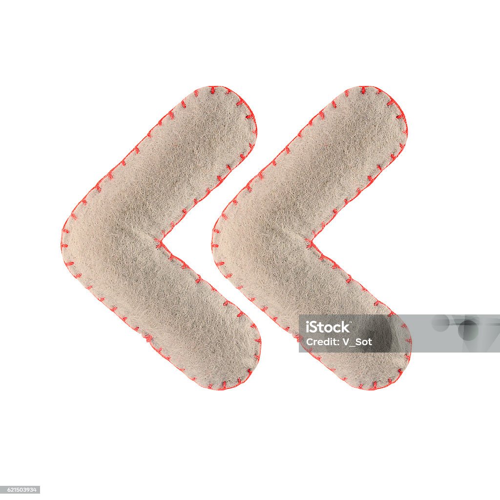 Segno di virgolette isolato su bianco - Foto stock royalty-free di Alfabeto