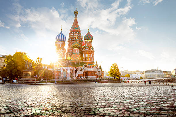 istock Saint Basil's Cathedral on Red Square in Moscow, Russia 621505202