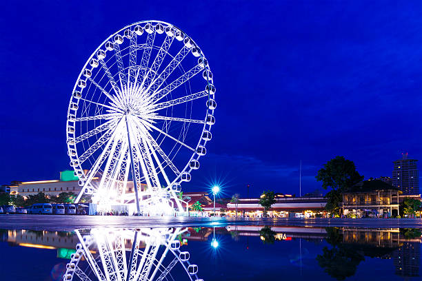 istock Ferris wheel in Bangkok at night 621507472