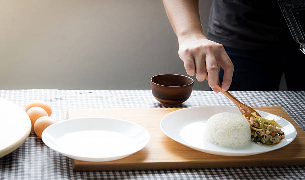 istock Closeup of Human hands cooking 621573010