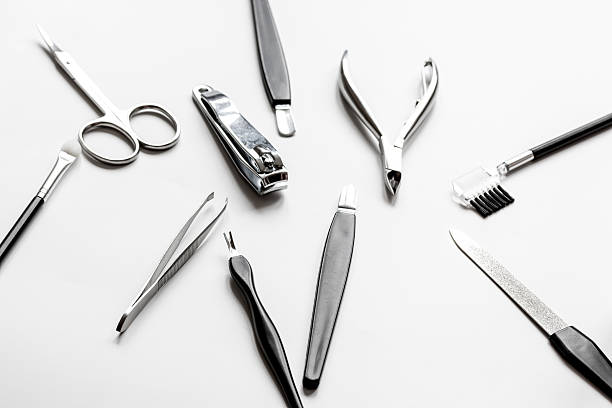 istock set of metallic manicure tools macro 621577490