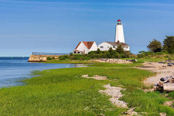 istock Lynde Point Lighthouse, Old Saybrook, Connecticut, USA 621577770