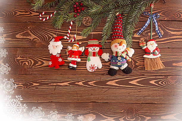 istock Christmas decorations. Set for holiday greeting card 621577902
