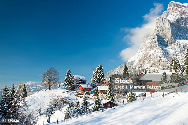 Christmas Vacation In Europe Stock Photo - Download Image Now - Switzerland, Christmas, Winter