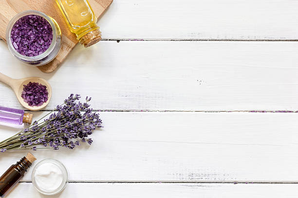 istock natural creams with lavender flowers on wooden table 621582910