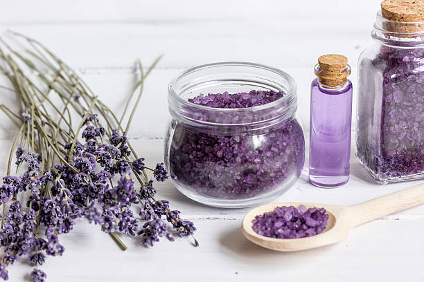 istock organic cosmetics with lavender on wooden background 621583362