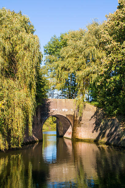 istock Bridge over canal in Naarden, Netherlands 621583484