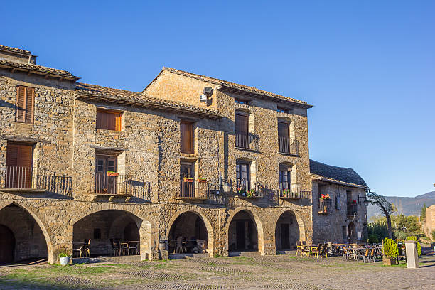 istock Houses at the central square in Ainsa 621583594