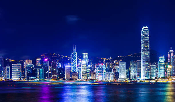 istock Hong Kong cityscape at night 621584100