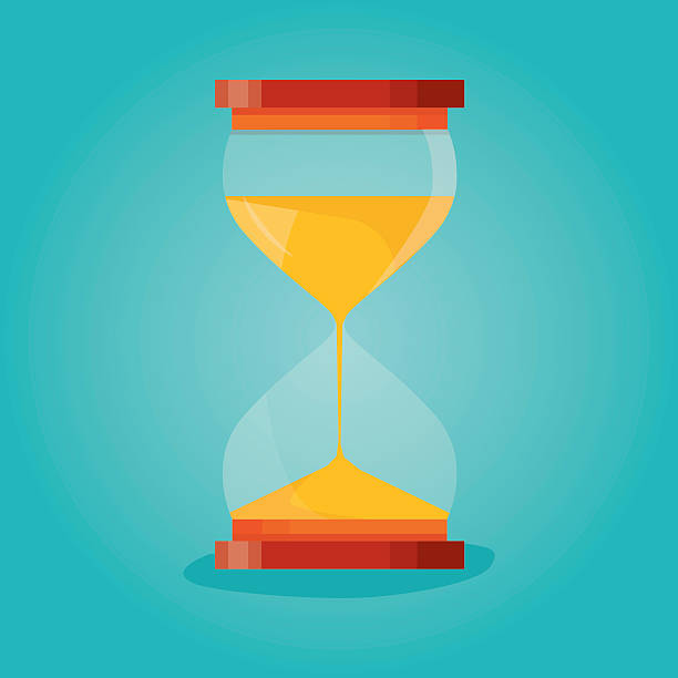 Time Hourglass Sandclock Process Timer Stock Illustration - Download Image  Now - Hourglass, Time, Cartoon - iStock