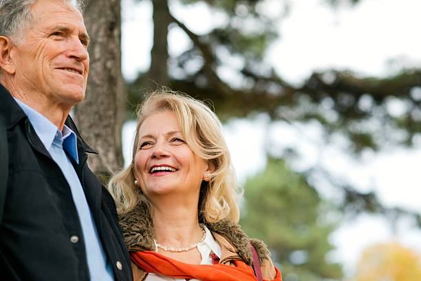 istock Happy senior couple. 621589134
