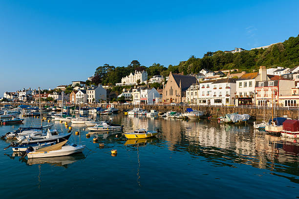 Village of Saint Aubin Jersey Village of Saint Aubin, Jersey, Channel Islands, UK on early summer morning. channel islands england stock pictures, royalty-free photos & images