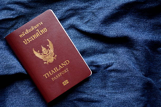 istock Thai passport on wood 621591998
