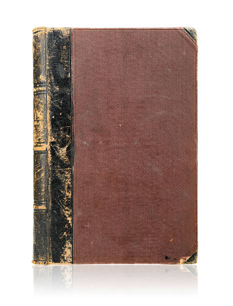 istock Old book cover isolated on white 621592024