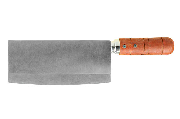 Cuchillo de cuchilla aislado sobre fondo blanco - foto de stock