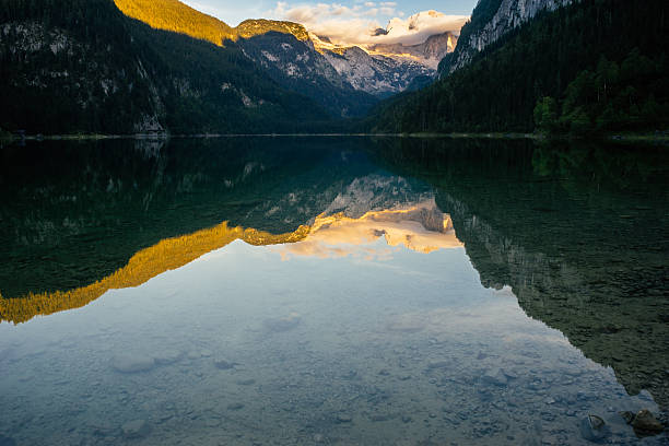 istock Vorderer Gosausee lake and Dachstein, Austria 621598602