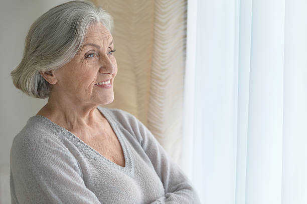 istock Senior woman portrait 621605440
