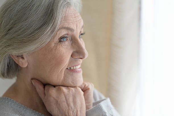 istock Senior woman portrait 621605746