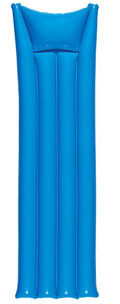istock Blue air pool matress isolated on white 621608652