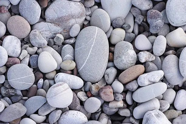 Sea stone background. Pile of stones.