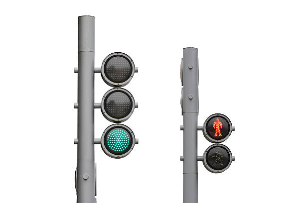 istock street traffic light isolated on white background 621611128